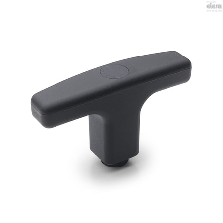 Elesa Adjustable T-Handles, L.652-X/67 B-1/4-20 L.652-X (inch sizes)